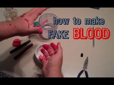 fake blood that won't stain clothes|how to make washable blood.